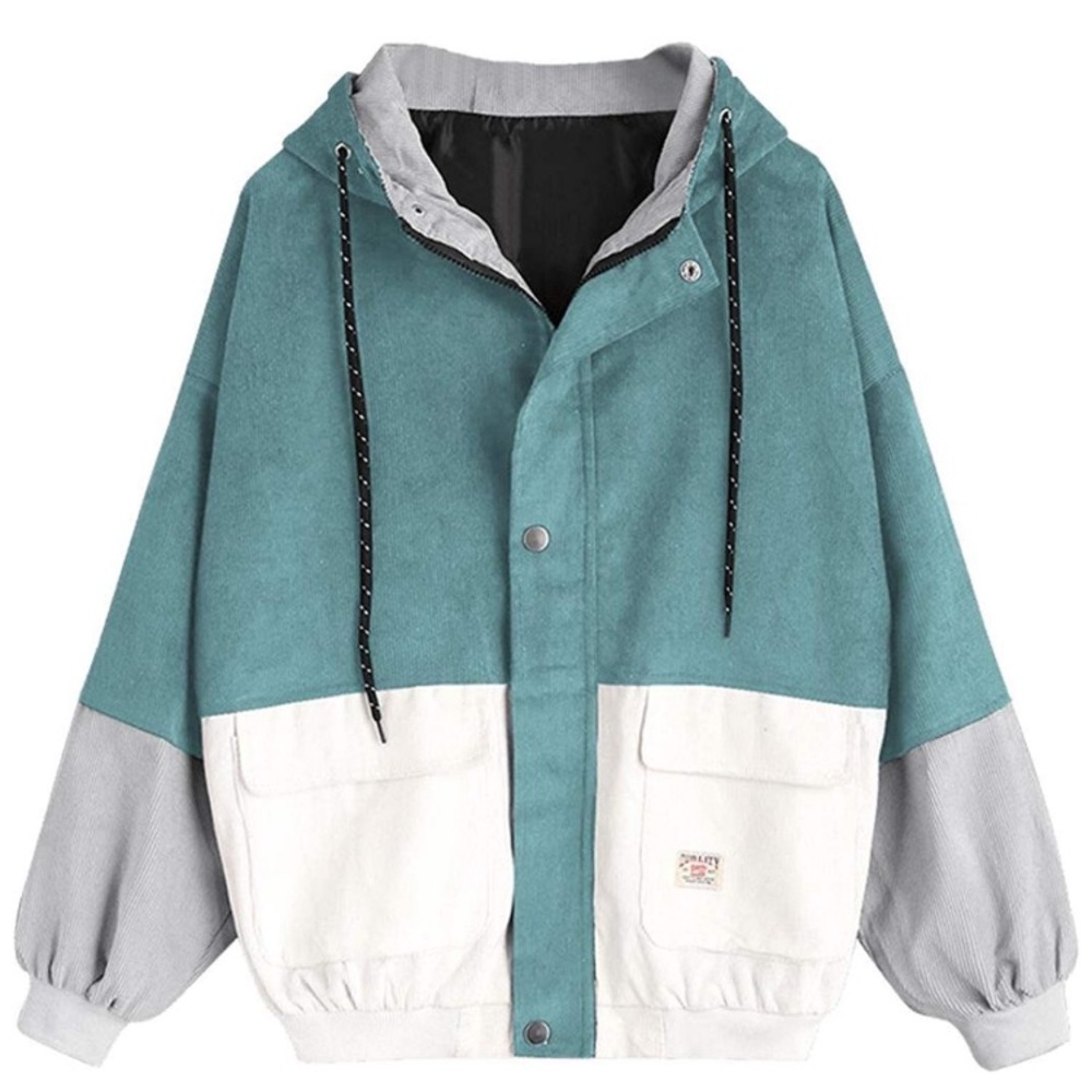 Blue and white bomber jacket. Size XL